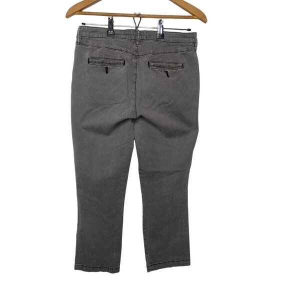 Chino by Anthropologie grey, mid-rise‎ slim fit pants 27 - Picture 2 of 9